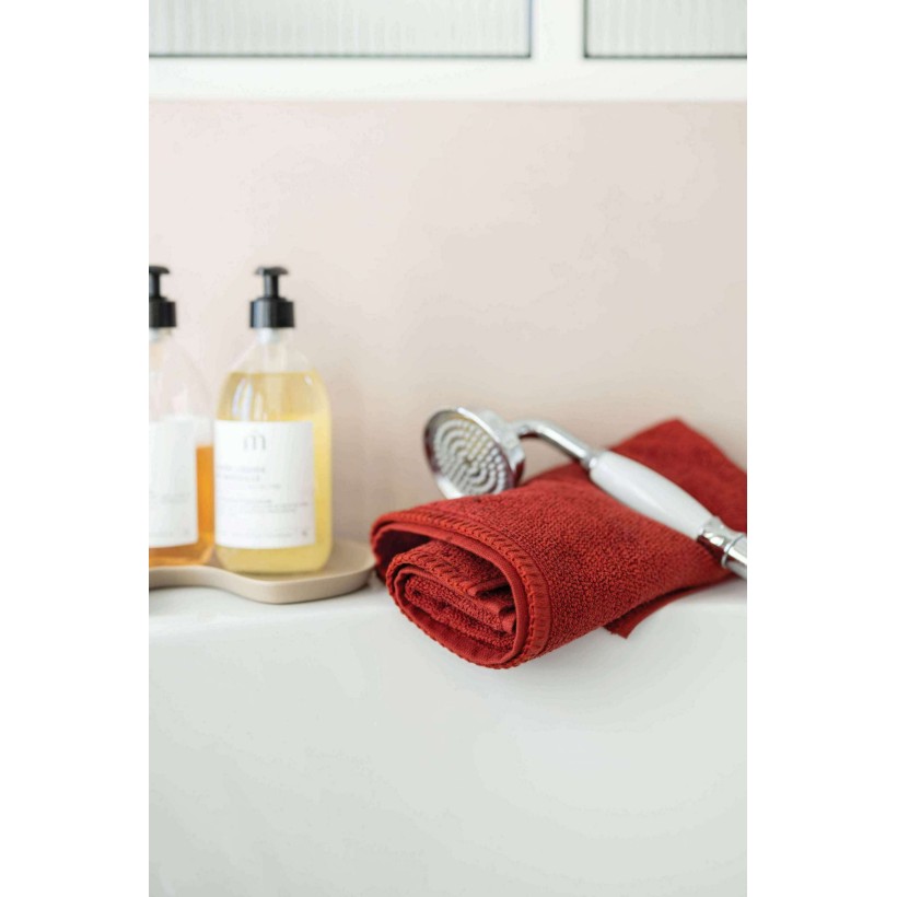 ΠΕΤΣΕΤΑ ΧΕΡΙΩΝ VIVARAISE BORA GERANIUM 30x50 100% ΒΑΜΒΑΚΙ