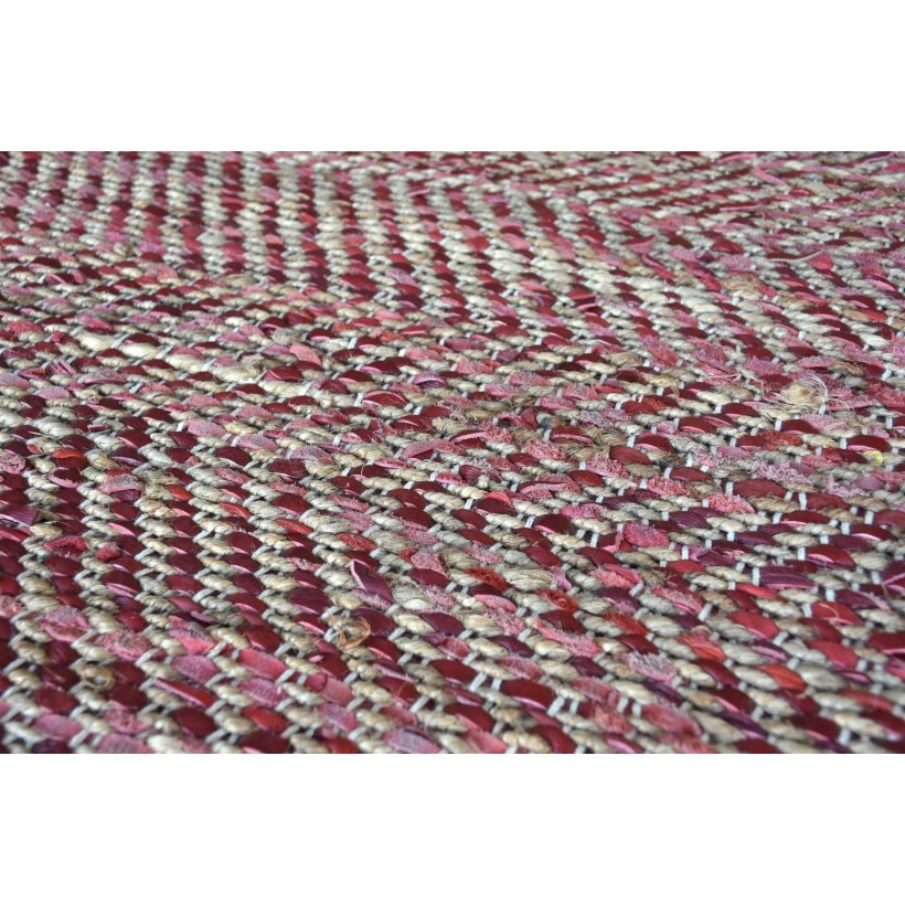 ΧΑΛΙ STABLES RED 160x230 50% ΔΕΡΜΑ 50% ΒΑΜΒΑΚΙ