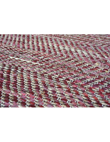 RUG STABLES RED 160x230 50% LEATHER 50% COTTON