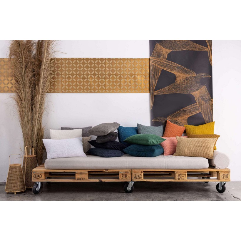 BED COVER VIVARAISE MAIA PETROLE 260×260 100% COTTON