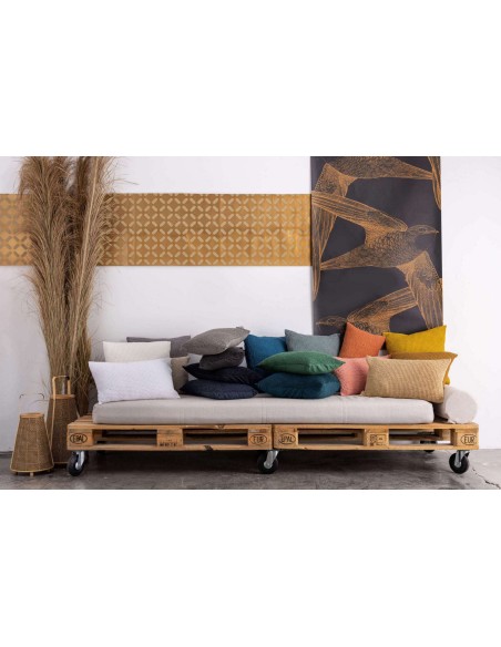 ΚΟΥΒΕΡΛΙ VIVARAISE MAIA SABLE 240×260 100% ΒΑΜΒΑΚΙ