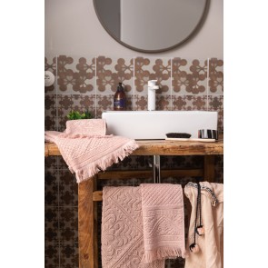 FACE TOWEL VIVARAISE ZOE AUBEPINE 50x100 100% COTTON 2