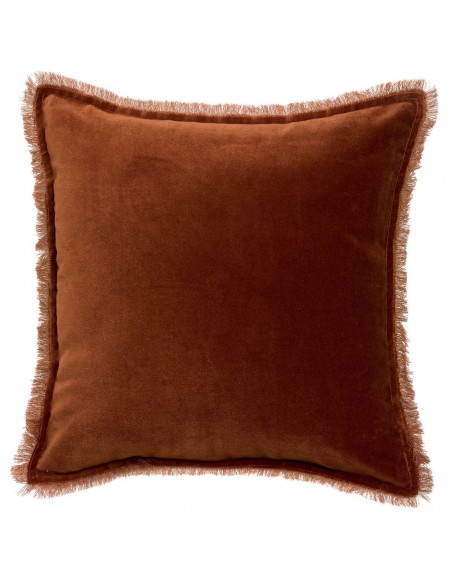 ΜΑΞΙΛΑΡΙ VIVARAISE FARA CARAMEL 45×45 100% ΒΑΜΒΑΚΕΡΟ ΒΕΛΟΥΔΟ