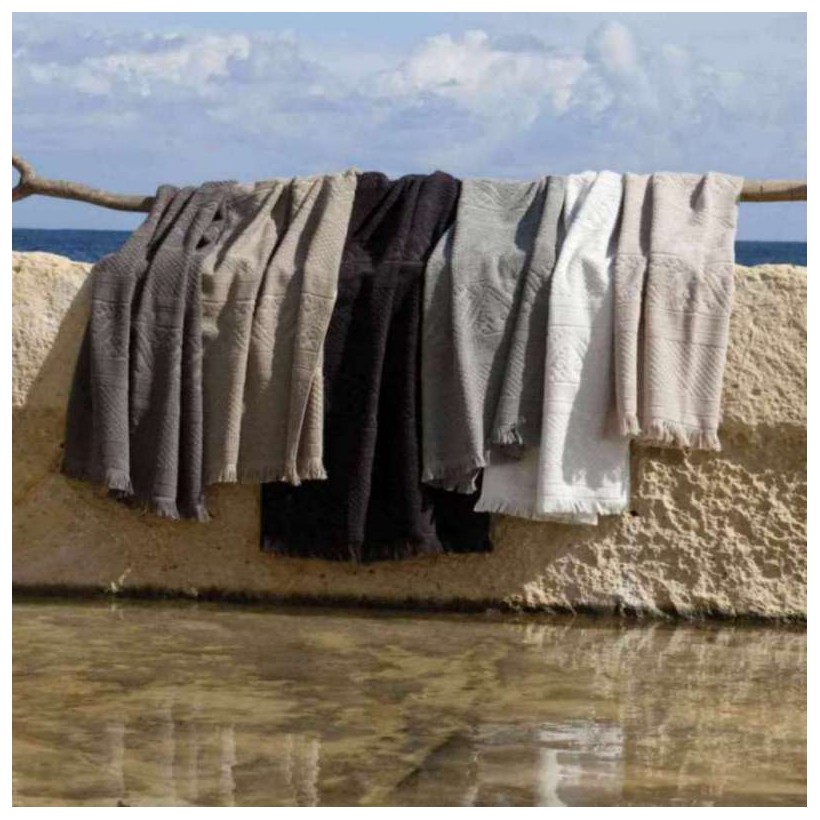 FACE TOWEL VIVARAISE ZOE ORAGE 50x100 100% COTTON