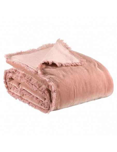 SOFA RUNNER VIVARAISE FARA PINK 85×200 100% VELVET COTTON