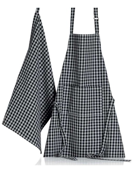 ΠΟΔΙΑ ΚΟΥΖΙΝΑΣ WINKLER BILLIE NOIR GRIS 80x85 100% ΒΑΜΒΑΚΙ