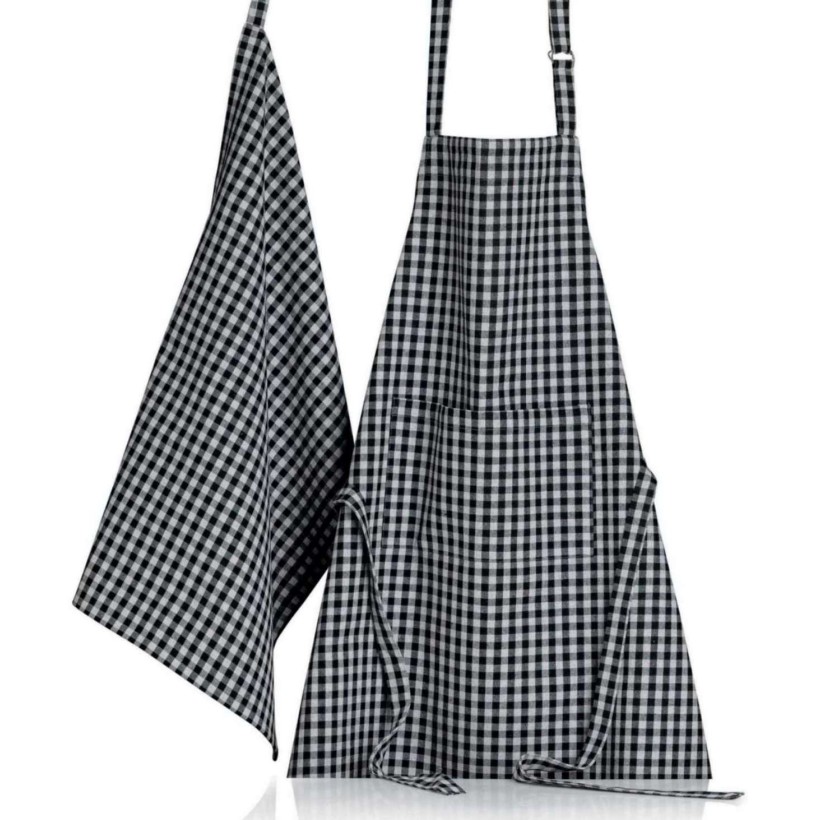 ΠΕΤΣΕΤΑ ΚΟΥΖΙΝΑΣ WINKLER BILLIE NOIR GRIS 50X70 80% ΒΑΜΒΑΚΙ 20% ΠΟΛΥΕΣΤΕΡ