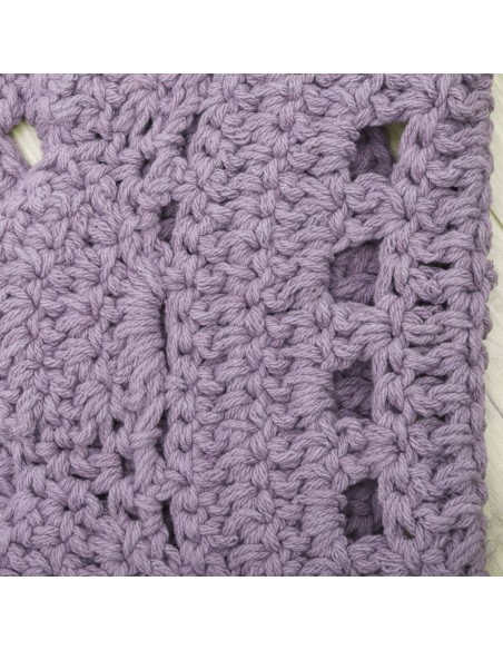 RUG NATTIOT ALMA MAUVE D120 100% COTTON