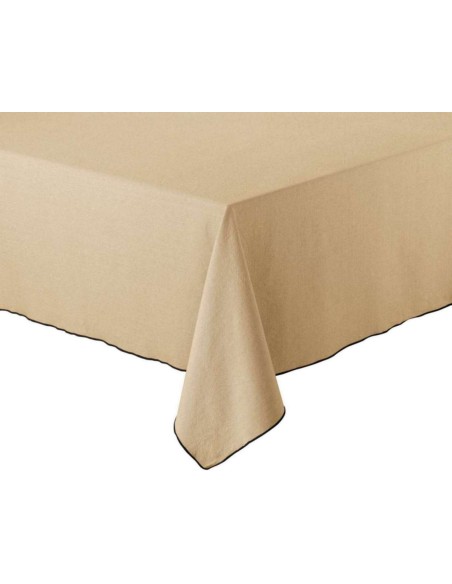 TABLECLOTH WINKLER GRACE CAMEL 140x140 100% COTTON