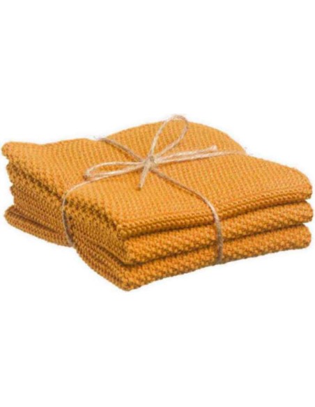 ΠΕΤΣΕΤΑ ΚΟΥΖΙΝΑΣ WINKLER IZAN TOURNESOL 25x25 SET OF 3 80% ΒΑΜΒΑΚΙ 20%POLYESTER