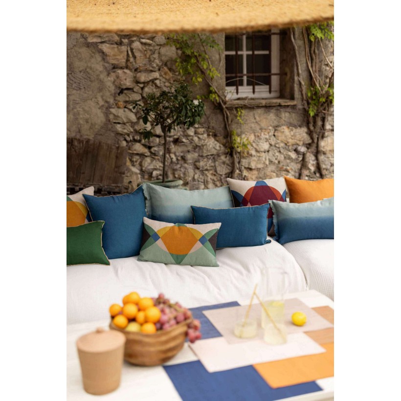 CUSHION VIVARAISE CELESTE INDIGO 30x50 100% LINEN