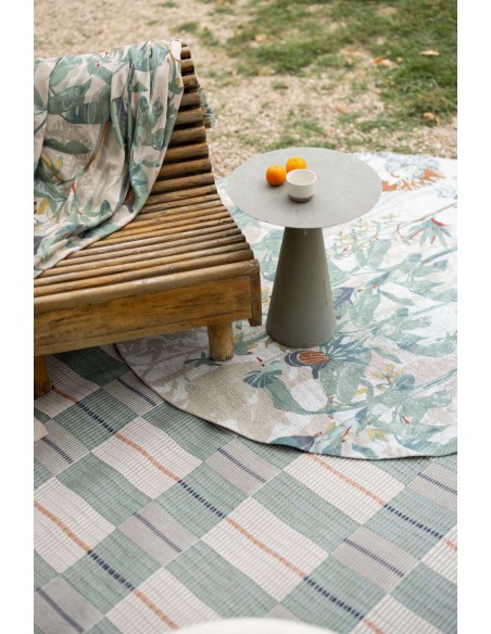 WATERPROOF RUG VIVARAISE RAJA MULTICO 160x230 80% POLYESTER 20% COTTON