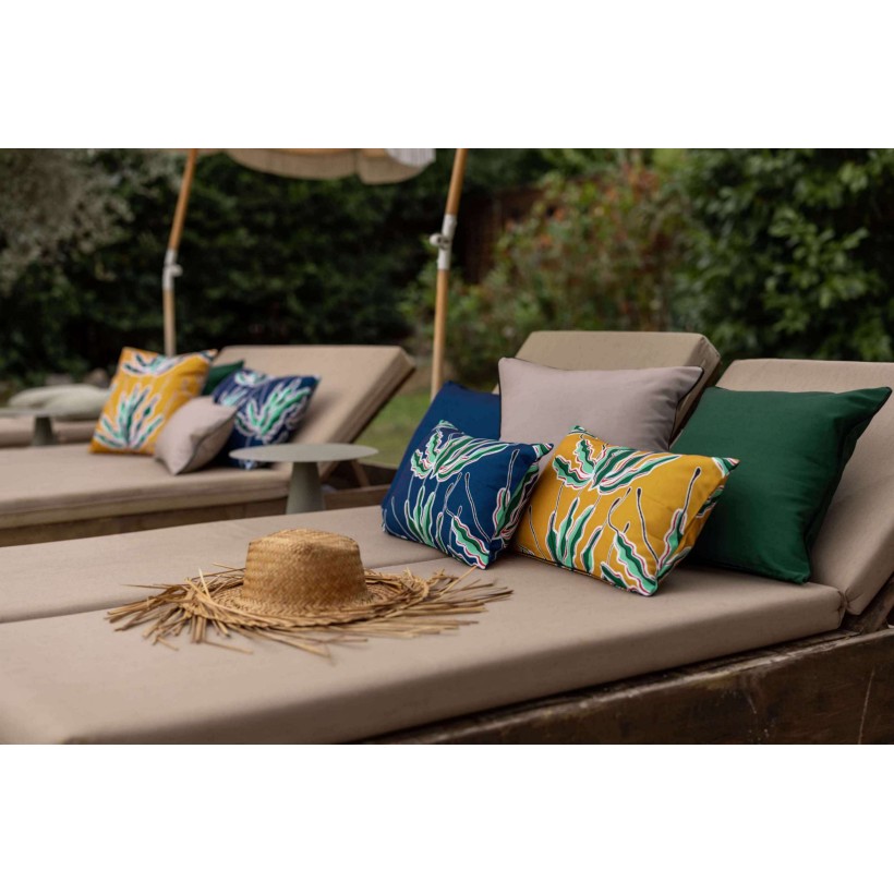 ΜΑΞΙΛΑΡΙ VIVARAISE ALGA PRINT OUTDOOR INDIGO 45x45 100% ΣΥΝΘΕΤΙΚΟ