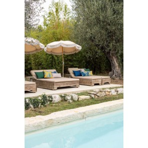 CUSHION VIVARAISE ALGA SOLID OUTDOOR INDIGO 40x65 100% POLYESTER 2