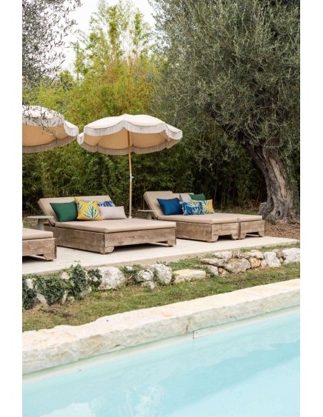 CUSHION VIVARAISE ALGA SOLID OUTDOOR GALET 40x65 100% POLYESTER