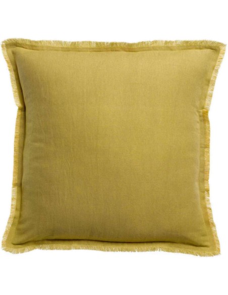 ΜΑΞΙΛΑΡΙ VIVARAISE LALY GOLD 45x45 50% ΛΙΝΟ 50% ΒΑΜΒΑΚΙ