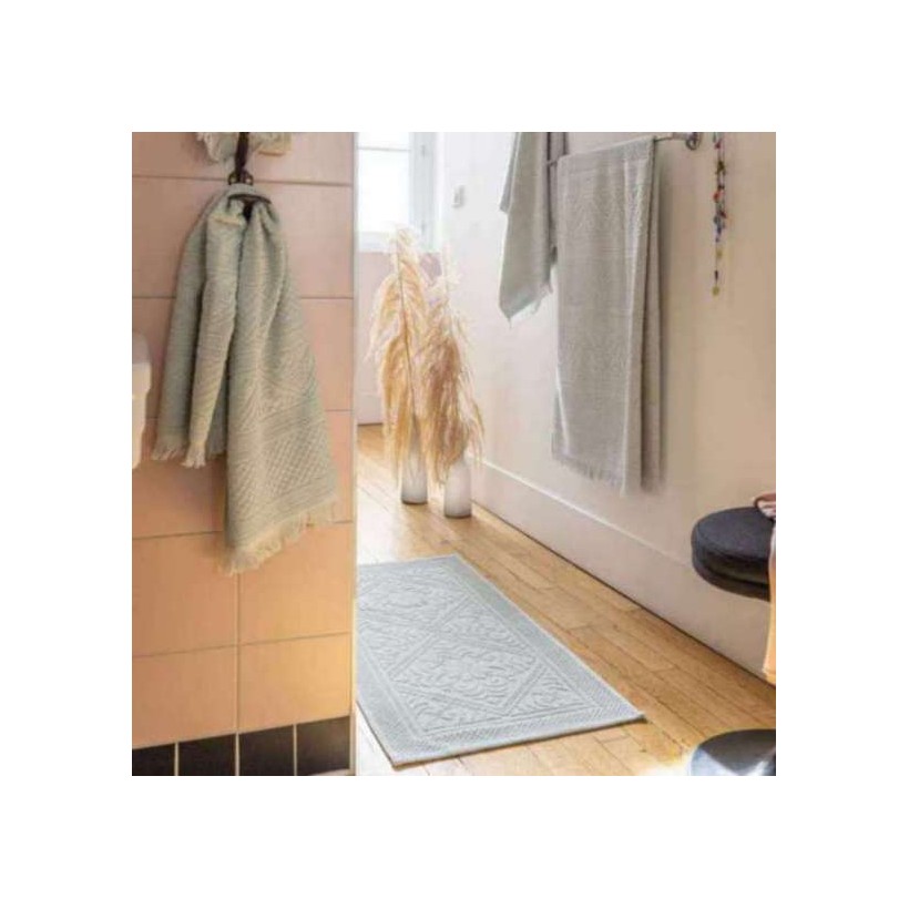 BATHMAT VIVARAISE ENZO JADE 54x110  100% COTTON