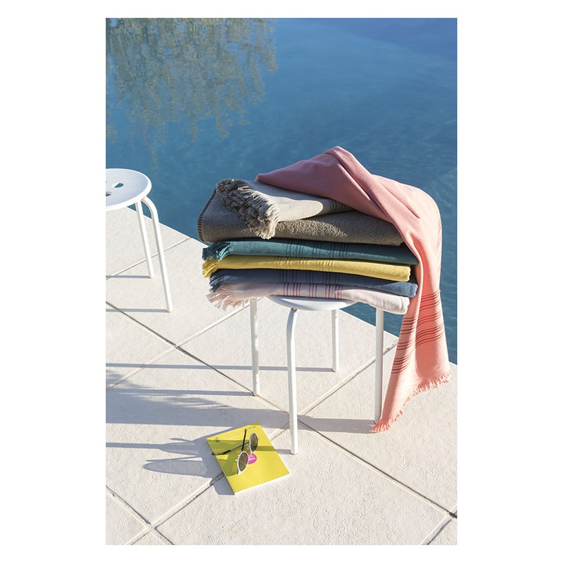 BEACH TOWEL VIVARAISE CANCUN LIN 90x180 100% COTTON