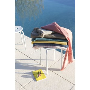 BEACH TOWEL VIVARAISE CANCUN CURRY 90x180 100% COTTON 2
