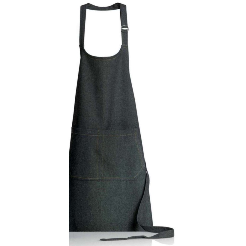 KITCHEN APRON WINKLER DAVIS NOIR 85X72 100% COTTON