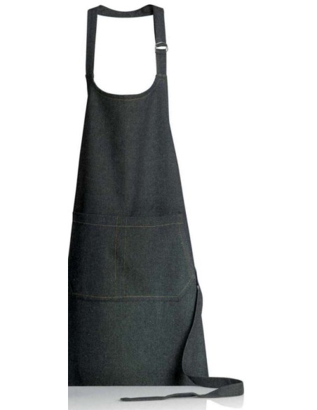 KITCHEN APRON WINKLER DAVIS NOIR 85X72 100% COTTON