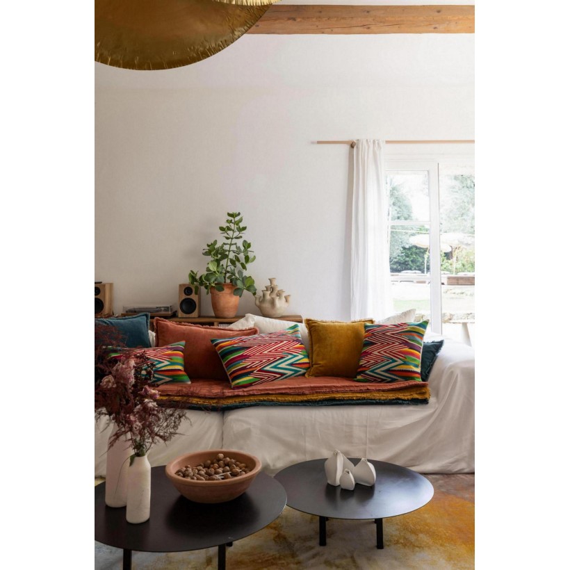 ΜΑΞΙΛΑΡΙ VIVARAISE FARA CORINTHE 45x45 100% ΒΑΜΒΑΚΕΡΟ ΒΕΛΟΥΔΟ