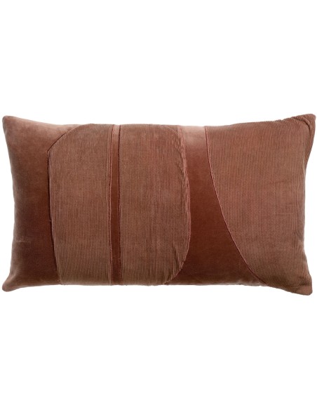 CUSHION VIVARAISE FARA COTELE BOIS DE ROSE 40x65 100% VELVET COTTON