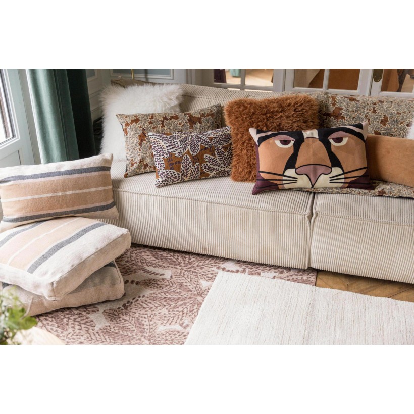 CUSHION VIVARAISE ARIANE ROUILLE 45x45 100% COTTON