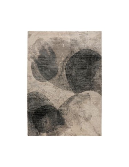 RUG VIVARAISE ALOYSE ACIER 160x230 100% RECYCLED POLYESTER