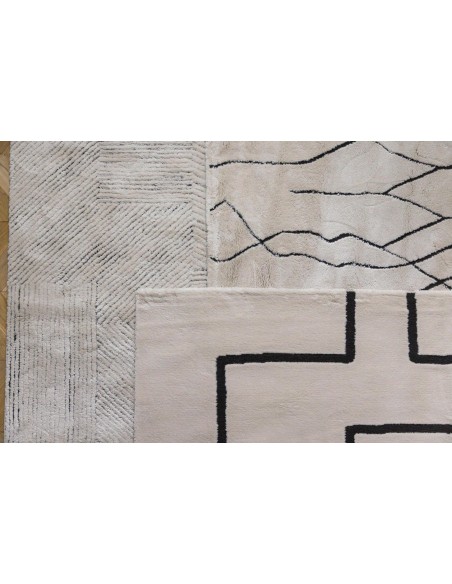 RUG VIVARAISE LUCE NEIGE 160x230 100% POLYESTER