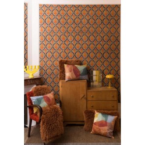 THROW VIVARAISE BETANI ROUILLE 130x160 100% POLYESTER 2