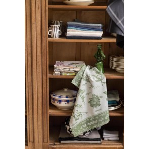 KITCHEN TOWEL WINKLER HERBES DE PROVENCE VERT 50x70 100% COTTON 2