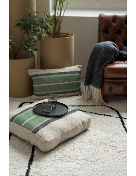 ΜΑΞΙΛΑΡΙ ΔΑΠΕΔΟΥ GATSBY EUCALYPTUS 55x55x10 100%POLYETHYLENE TEREPHTA