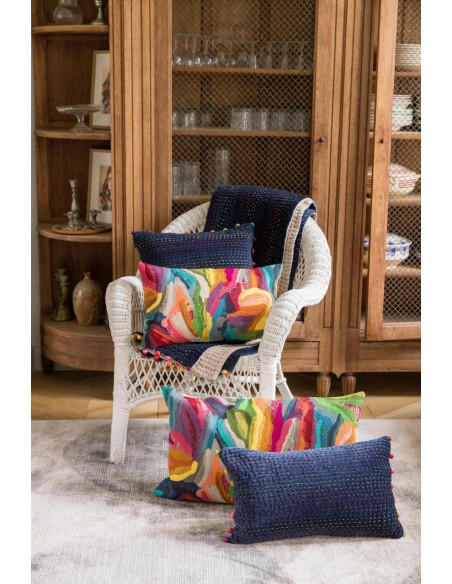 HANDMADE CUSHION VIVARAISE BETTY MULTI 45x45 100% COTTON