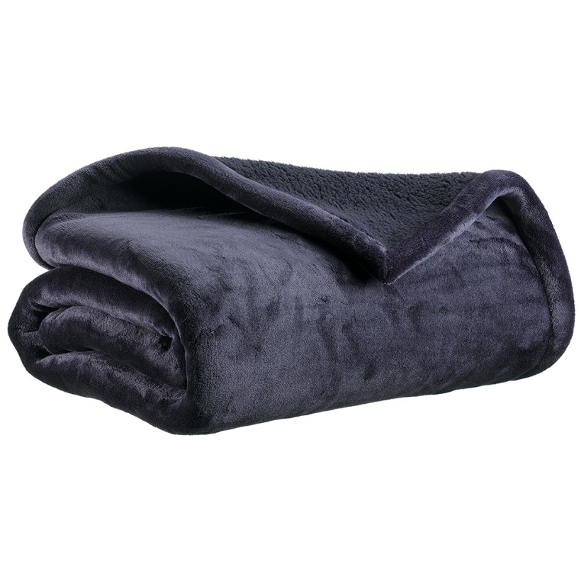BLANKET VIVARAISE MICHKA MARINE 180×220 100% MICROFIBRE