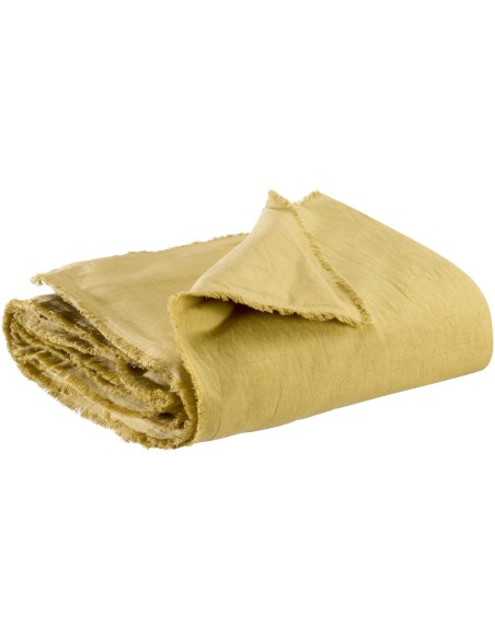ΑΝΩΣΤΡΩΜΑ ΚΑΝΑΠΕ VIVARAISE LALY GOLD 85x200 50% ΛΙΝΟ 50% ΒΑΜΒΑΚΙ