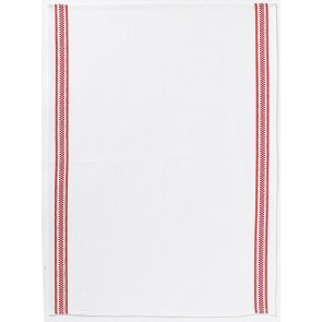 KITCHEN TOWEL WINKLER BANDE DAMIER ROUGE 50x70 100% COTTON