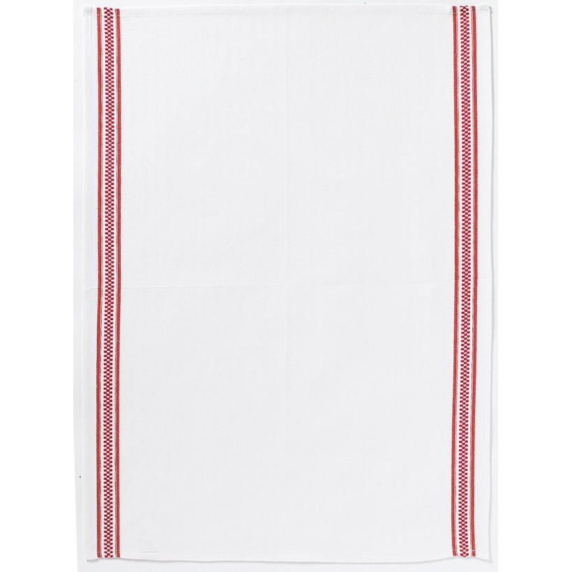 ΠΕΤΣΕΤΑ ΚΟΥΖΙΝΑΣ WINKLER BANDE DAMIER ROUGE 50x70 100% ΒΑΜΒΑΚΙ