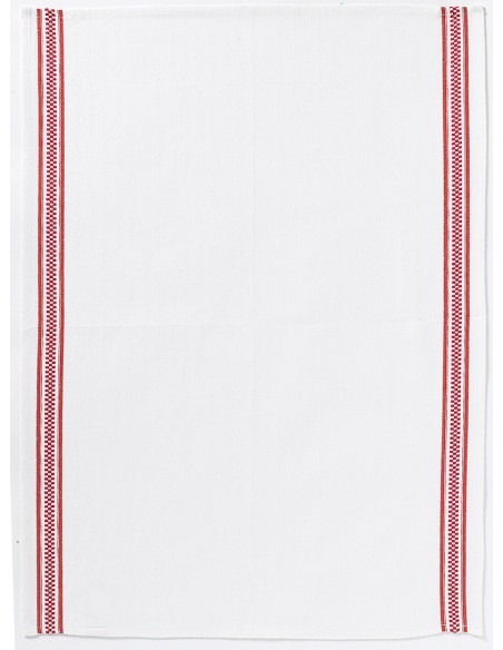 ΠΕΤΣΕΤΑ ΚΟΥΖΙΝΑΣ WINKLER BANDE DAMIER ROUGE 50x70 100% ΒΑΜΒΑΚΙ
