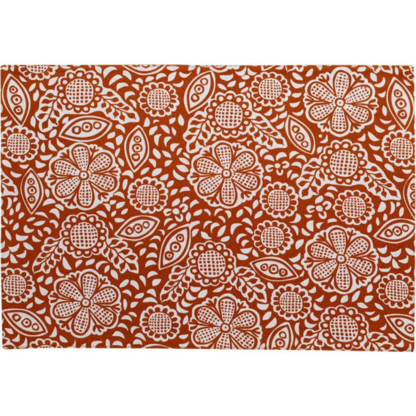 PLACE MAT WINKLER KIRA ROOIBOS 33x48cm 80%RECYCLED COTTON 20%POLYESTER
