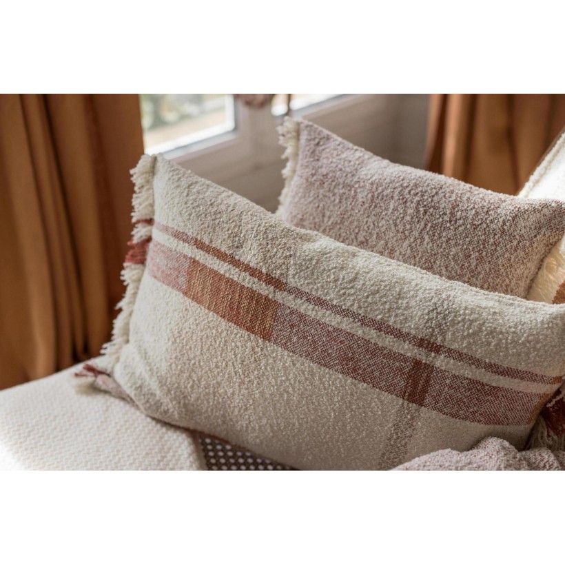 CUSHION VIVARAISE JANE MULTI SIENNE 40x65 100% RECYCLED COTTON