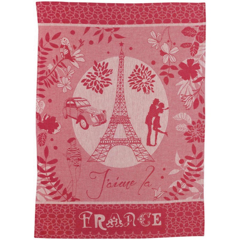 ΠΕΤΣΕΤΑ ΚΟΥΖΙΝΑΣ WINKLER TOUR EIFFEL ROUGE 50x70 100% ΒΑΜΒΑΚΙ