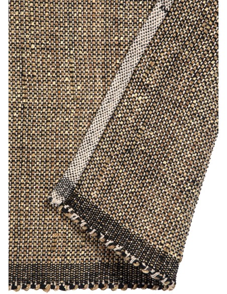 ΧΑΛΙ VIVARAISE KARAN CARBONE 120x170 80% SEAGRASS 20% ΒΑΜΒΑΚΙ
