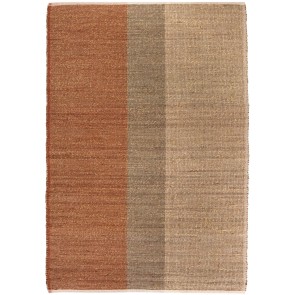 ΧΑΛΙ VIVARAISE KARAN TERRACOTTA 120x170 80% SEAGRASS 20% ΒΑΜΒΑΚΙ