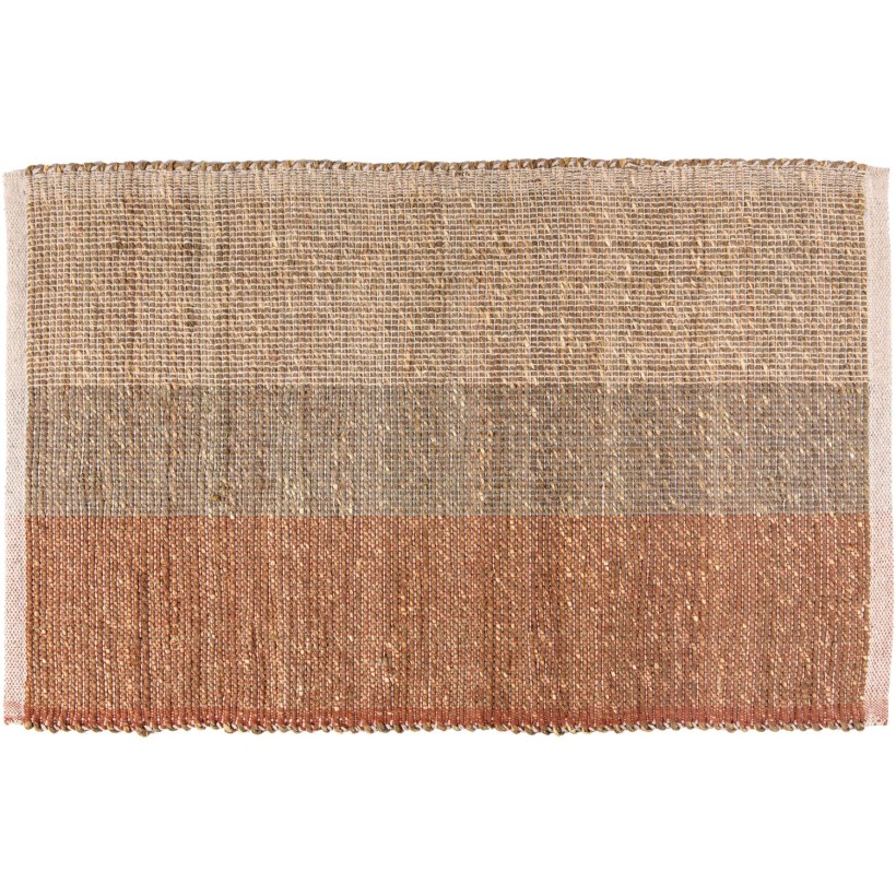 SMALL RUG VIVARAISE KARAN TERRACOTTA 60x90 80% SEAGRASS 20% COTTON