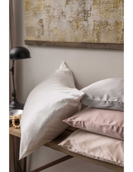 ΜΕΤΑΞΩΤΗ ΜΑΞΙΛΑΡΟΘΗΚΗ ASHLEY NEIGE 50x75 100% ΜΕΤΑΞΙ ΜΟΥΡΙΑΣ