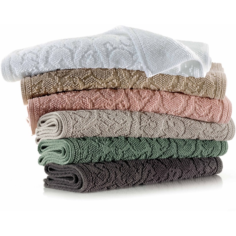 BATHMAT VIVARAISE GILDA CARBONE 54x64 100% COTTON