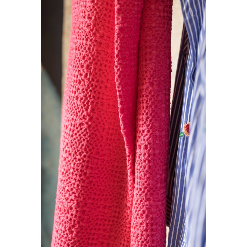 ΜΑΞΙΛΑΡΙ VIVARAISE TANA FRAMBOISE 40×65 100% ΒΑΜΒΑΚΙ