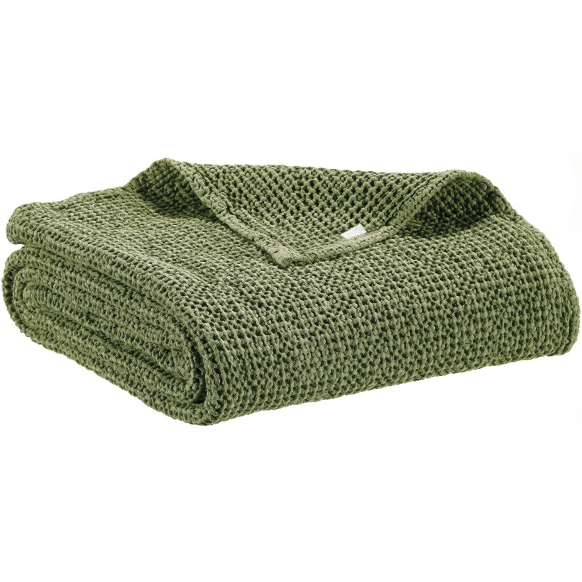 THROW VIVARAISE MAIA EUCALYPTUS 140x200 100% RECYCLED COTTON