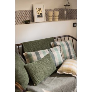 THROW VIVARAISE MAIA EUCALYPTUS 140x200 100% RECYCLED COTTON 2